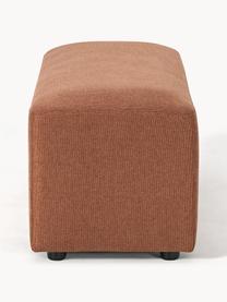 Pouf XL Melva, larg 116 x prof. 42 cm, Tissu nougat, larg. 116 x prof. 42 cm