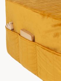 Matelas en velours Sleepover, Jaune moutarde, larg. 60 x long. 180 cm