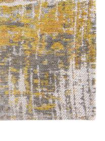 Designteppich Streaks, Flor: 85% Baumwolle, 15% hochgl, Gelb, Grau, B 80 x L 150 cm (Größe XS)