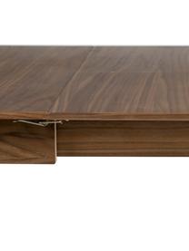 Tavolo allungabile in legno di noce Glimps 120 - 162 x 80 cm, Gambe: legno di noce massiccio, Legno di noce, Larg. 120/162 x Prof. 80 cm