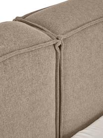 Polsterbett Lennon, Bezug: 100% Polyester Der hochwe, Gestell: Massives Kiefernholz, FSC, Webstoff Taupe, B 140 x L 200 cm