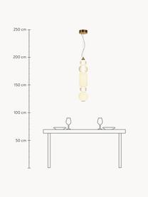 Petite suspension LED soufflée à la bouche Collar, Doré, Ø 15 x haut. 80 cm