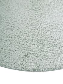 Tapis de bain Ingela, 100 % coton, Vert menthe, Ø 120 cm