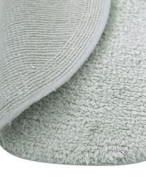 Tapis de bain Ingela, 100 % coton, Vert menthe, Ø 120 cm