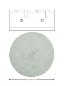 Badmat Ingela van katoen in mintgroen, 100% katoen, Mintgroen, Ø 120 cm