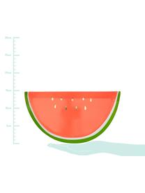 Papírový talíř Watermelon, 8 ks, Červená, zelená, zlatá