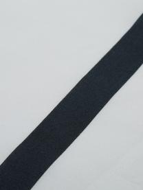 Drap plat en coton Blush, Blanc, rose vif, noir, 240 x 270 cm