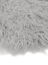 Imitatie schapenvacht Morten, gekruld, Bovenzijde: 67% acryl, 33% polyester, Onderzijde: polyester, Lichtgrijs, 60 x 180 cm