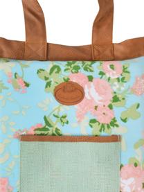 Kniematte Rose, Bezug: Polyester, Tasche: Jute, Bunt, B 26 x L 40 cm