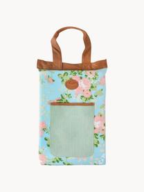 Kniematte Rose, Bezug: Polyester, Tasche: Jute, Bunt, B 26 x L 40 cm