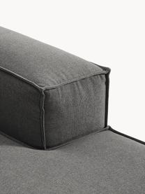 Chaise longue hoekmodule Lennon, Bekleding: 100% polyester De slijtva, Frame: massief grenenhout, multi, Poten: kunststof Dit product is , Geweven stof antraciet, B 119 x D 180 cm, hoekdeel links