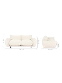 Sofa Saga (2-Sitzer), Bezug: 100% Polyester 35.000 Sch, Gestell: Massives Birkenholz, Webstoff Beige, B 170 x T 103 cm