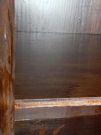 Armario Rustus, Estructura: madera de olmo, Negro, An 101 x Al 180 cm