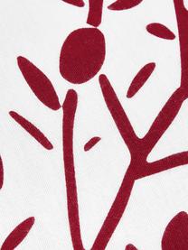 Poszewka na poduszkę z flaneli Mistletoe, 2 szt., Biały, czerwony, S 40 x D 80 cm