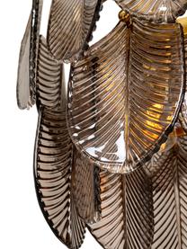 Lampa wisząca Botania, Odcienie złotego, greige, S 90 x W 135 cm