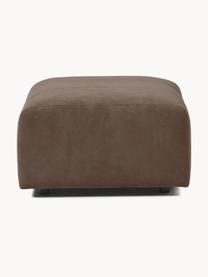 Pouf Lena, Tissu brun foncé, larg. 76 x prof. 76 cm