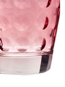 Bunte Wassergläser Gunnar mit Struktur, 6er-Set, Glas, Mehrfarbig, Ø 9 x H 9 cm, 560 ml