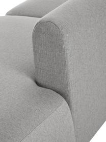 Modulaire chaise longue Sofia, Bekleding: 100% polypropyleen. Met 2, Frame: massief grenen, spaanplaa, Poten: kunststof., Geweven stof grijs, B 340 x D 95 cm, rugleuning rechts