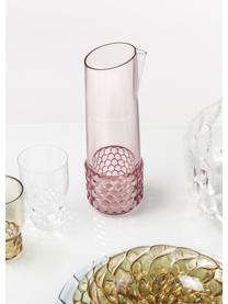 Carafe à eau avec motif structuré Jellies, 1,3 L, Plastique, Rose pâle, 1,3 L