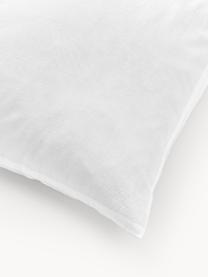 Taie d'oreiller en percale de coton avec flocons de neige tuftés Vidal, Blanc, larg. 50 x long. 70 cm
