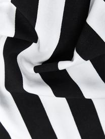 Pruhovaný povlak na polštář Timon, 100 % bavlna, Černá, bílá, Š 40 cm, D 40 cm