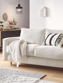 Sofa rozkładana Cocoone (3-osobowa), Tapicerka: 100% poliester, Nogi: drewno bukowe, Beżowy, S 105 x G 200 cm