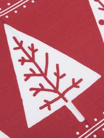 Fundas de almohada Nordic Trees, 2 uds., Algodón, Rojo, blanco, An 50 x L 85 cm