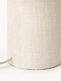 Lampe à poser en tissu bouclé Ron, Tissu bouclé beige, Ø 30 x haut. 35 cm