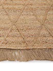 Tapis jute fait main Jason, 100 % jute, Beige, larg. 80 x long. 150 cm (taille XS)