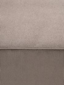 Módulo central de pana sofá Lennon, Tapizado: pana (92% poliéster, 8% p, Estructura: madera de pino maciza, ma, Patas: plástico Las patas están , Pana gris pardo, An 89 x F 119 cm