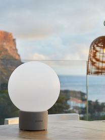 Lampada da tavolo da esterno mobile dimmerabile con funzione touch Terra, Paralume: polietilene, Bianco, grigio, Ø 20 x Alt. 25 cm