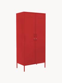 Armadietto The Twinny, Acciaio verniciato a polvere, Rosso, Larg. 85 x Alt. 183 cm