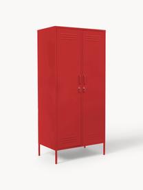 Kleiner Kleiderschrank The Twinny, Stahl, pulverbeschichtet, Rot, B 85 x H 183 cm