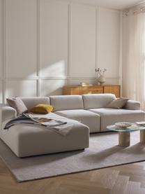 Ecksofa Melva (4-Sitzer), Bezug: 100 % Polyester Der strap, Gestell: Massives Kiefern- und Fic, Webstoff Off White, B 319 x T 195 cm, Eckteil rechts