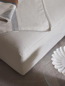 Ecksofa Melva (4-Sitzer), Bezug: 100 % Polyester Der strap, Gestell: Massives Kiefern- und Fic, Füße: Kunststoff Dieses Produkt, Webstoff Off White, B 319 x T 195 cm, Eckteil links