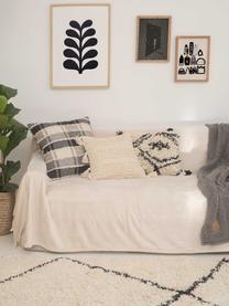 Poszewka na poduszkę Roberto, 100% bawełna, Beżowy, czarny, S 45 x D 45 cm