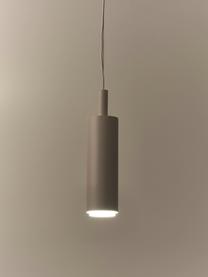 Suspension LED métal blanc Jari, Beige, Ø 10 x haut. 40 cm