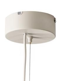 Suspension LED métal blanc Jari, Beige, Ø 10 x haut. 40 cm