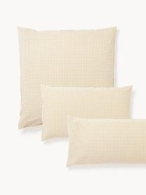 Poszewka na poduszkę z tkaniny typu seersucker Davey, Beżowy, biały, S 40 x D 80 cm