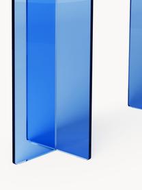 Konsola ze szkła Anouk, Szkło, Niebieski, S 120 x W 75 cm