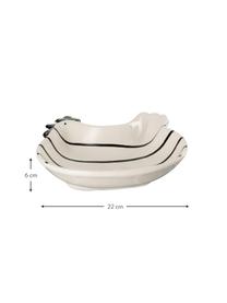 Decoratieve schaal Chicken, Keramiek, Wit, zwart, B 22 cm x H 6 cm