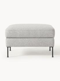 Pouf avec rangement Cucita, Tissu gris, larg. 75 x prof. 65 cm