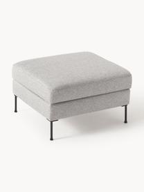 Sofa-Hocker Cucita mit Stauraum, Bezug: Webstoff (Polyester) Der , Gestell: Massives Kiefernholz, Füße: Metall, lackiert Dieses P, Webstoff Grau, B 75 x T 65 cm