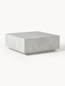 Tavolino da salotto effetto cemento Lesley, Pannello MDF (fibra a media densità), rivestito con lamina melaminica, legno di mango, Effetto cemento grigio, opaco, Larg. 90 x Alt. 35 cm