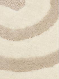 Ručne tuftovaný vlnený koberec Arne, Béžová, krémovobiela, Š 80 x D 150 cm (veľkosť XS)