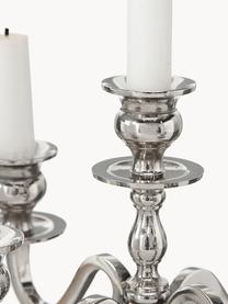 Candelabro classico argentato Classy II, Metallo rivestito, Argentato, 31 x 50 cm