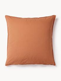 Taie d'oreiller en percale de coton Debbie, Terracotta, larg. 50 x long. 70 cm