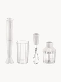 Set frullatore a immersione Plissé 4 pz, Resina termoplastica, Bianco latte opaco, Set in varie misure