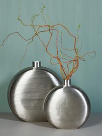 Ręcznie wykonany wazon Botero, W 48 cm, Aluminium powlekane, Odcienie srebrnego, S 49 x W 48 cm