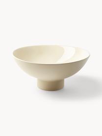 Coupe décorative Benny, Grès cérame, Beige, Ø 28 x haut. 13 cm